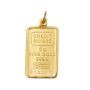 5 Gram Credit Suisse .9999 Fine Gold Bar Set in Solid 14K Yellow Gold Bezel