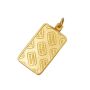 5 Gram Credit Suisse .9999 Fine Gold Bar Set in Solid 14K Yellow Gold Bezel