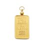 5 Gram Credit Suisse .9999 Fine Gold Bar Set in Solid 14K Yellow Gold Bezel