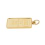 5 Gram Credit Suisse .9999 Fine Gold Bar Set in Solid 14K Yellow Gold Bezel