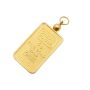 5 Gram Credit Suisse .9999 Fine Gold Bar Set in Solid 14K Yellow Gold Bezel