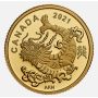 2021 Triumphant Dragon Canada $8 – 1.58g .9999 Pure Gold Coin – Royal Canadian Mint