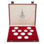1980 Moscow Olympics USSR Silver 28-Coin Proof Set .900 Fine in Original Case – Rare Complete