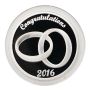 CIBC 1 oz .9999 Fine Silver Wedding / Lovebirds Coin – Proof-Like Doves Heart Anniversary Round