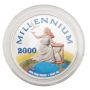 2000 Millennium $20 Republic of Liberia 1 oz .999 Fine Silver Colorized Proof Coin – Lady, Earth & Hourglass