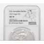 2023 American Silver Eagle MS70 NGC U.S. Invention Series Swimming Flippers Label 