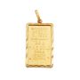2.5 Gram Credit Suisse .999 Fine Gold Bar with 22K Gold Bezel 3.23g 