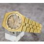 Vintage Tissot PR 516 GL Gold Plated Champagne Dial 36mm 1970s Mens Watch