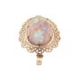 14K Yellow Gold Pendant with 6.75ct Boulder Opal Green-Red