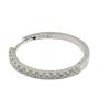 10K White Gold 0.56ct Brilliant cut Diamond Hoop Earrings Hinged I2–I3 