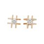 14K Yellow Gold 0.32ct Round Brilliant Diamond Stud Earrings VS-SI