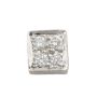 18K White Gold Diamond Stud Earrings Square 0.24ct VS1–VS2 