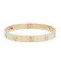 Cartier Love Bracelet Classic 4 Diamonds Yellow Gold Size 18 Bangle