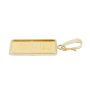 1 Gram Credit Suisse Gold Bar Pendant Serial #07488 14K Yellow Gold Bezel 1.33 g