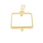 14K Yellow Gold Bezel for 2.5 Gram Credit Suisse Gold Bar – Brand New .45 g 14K