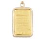 Johnson Matthey 1 Gram JM Gold Bar Pendant 9999 Fine Serial #07332 14K Yellow Gold Bezel & Bail 