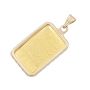 Johnson Matthey 1 Gram JM Gold Bar Pendant 9999 Fine Serial #07332 14K Yellow Gold Bezel & Bail 