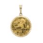 1989 1/10 oz Gold Panda Coin Pendant – .999 Fine – 14K Gold Bezel – 3.704g Total