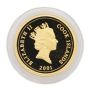 2001 Cook Islands 2.5 Gram Gold Coin Year of the Snake .9999 Fine Proof coin with Box & COA