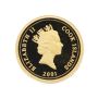 2001 Cook Islands 2.5 Gram Gold Coin Year of the Snake .9999 Fine Proof coin with Box & COA
