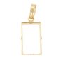 14K Yellow Gold Bezel for 1 Gram Credit Suisse Gold Bar – Brand New, .34g 14K