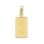 1 Gram Credit Suisse Gold Bar Pendant Serial #07488 14K Yellow Gold Bezel 1.33 g