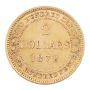 1872 Newfoundland $2 gold coin nice original AU