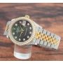 Rolex Datejust 31 278383RBR 18K/SS Black MOP Diamond Bezel Jubilee Ladies Watch