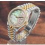 Rolex Datejust 31 278383RBR 18K/SS Black MOP Diamond Bezel Jubilee Ladies Watch