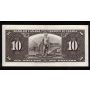 1937 Canada $10 banknote Coyne Towers K/T 5669374 AU/UNC OBV error INK 