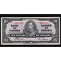 1937 Canada $10 banknote Coyne Towers K/T 4463502 nice UNC+