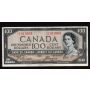 1954 Canada $100 devils face banknote  Beattie Coyne  A/J 1913905 nice VF+