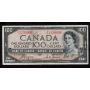 1954 Canada $100 devils face banknote Coyne Towers  A/J 1239906 F/VF