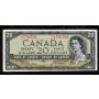 1954 Canada $20 devils face banknote Beattie Coyne C/E 1736790 VF+