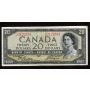 1954 Canada $20 devils face banknote Beattie Coyne C/E 2122553 F/VF