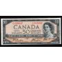 1954 Canada $50 devils face banknote Beattie Coyne A/H 1856047 VF/EF