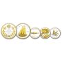 2018 Canadian Legacy of the Dime Fine Silver & Gold-plated 5-Coin Set