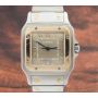 Cartier Santos Galbee 1566 18K/Stainless 32mm Quartz Large Mens Watch