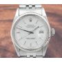 Rolex Datejust 16014 Silver Linen Dial 36mm Stainless Steel Jubilee Mens Watch