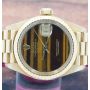 Rolex Datejust 6917 President 18K Tigers Eye Dial Oyster Perpetual Ladies Watch