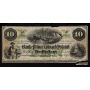 1872 Prince Edward Island $10 remainder note 04223 F/VF margin tears