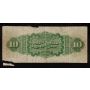 1872 Prince Edward Island $10 remainder note 04223 F/VF margin tears