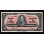 1937 Canada $2 banknote Gordon Towers M/B 7166944 nice VF+
