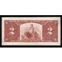 1937 Canada $2 banknote Coyne Towers L/R 5643657 nice EF EPQ