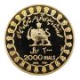1971 IRAN 2000 Rials Gold coin Gem Uncirculated original mint box