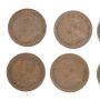 8 x Canada key date cents 1922 1923 1924 1925 1926 1927 1930 1931 VG