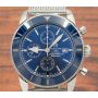 Breitling Superocean A13312 Blue Dial Mesh Bracelet Automatic Mens Watch