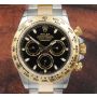Rolex Cosmograph Daytona 116503 Black Dial Gold & Stainless Automatic Mens Watch