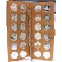 24x Canadian Proof Silver $1 Dollars 1985 to 2010 In RCM Leather Holder 