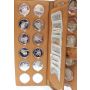 24x Canadian Proof Silver $1 Dollars 1985 to 2010 In RCM Leather Holder 